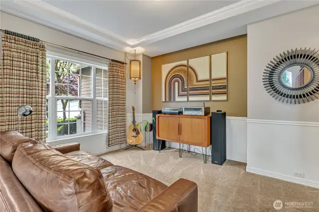 Diningroom, currently being used as a music room