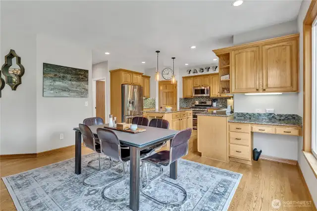 Good size eating area