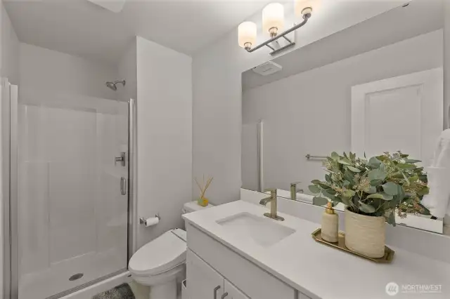 Lower level bath