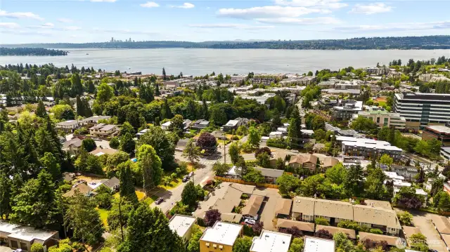 Arial picture. close to Google and lake Washington.
