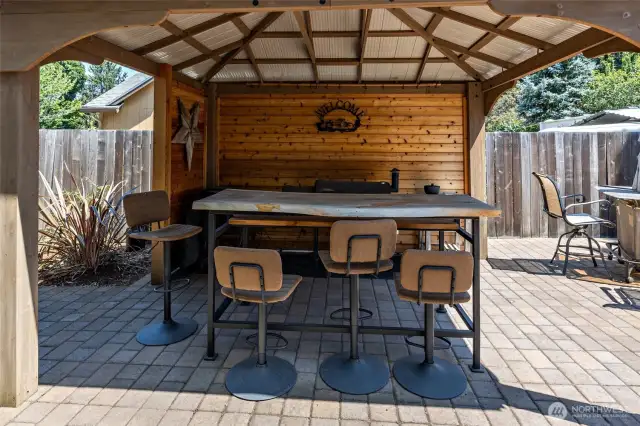 Outdoor Covered Dining Area