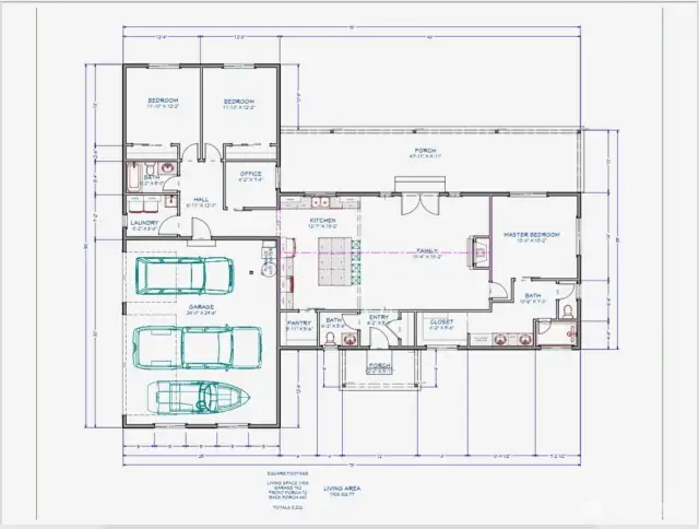 Floor plan from original build for reference only