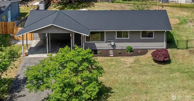 Updated 3 bedroom rambler with new roof and fresh paint in and out.