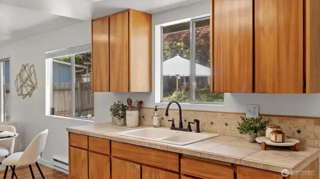 Lots of cabinet space!