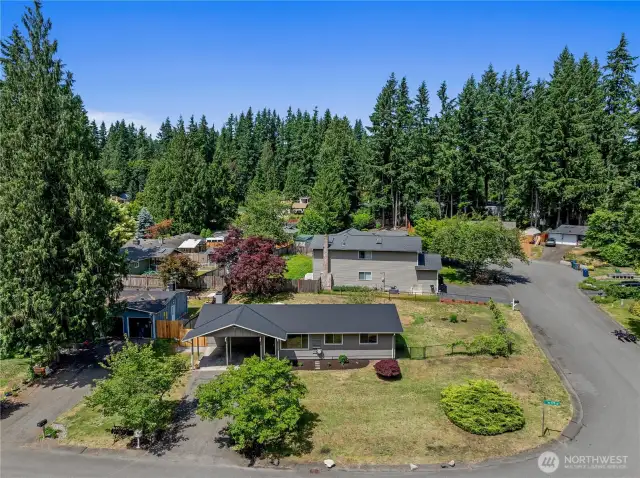 9,000 square foot corner lot