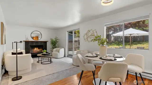 Dining plus family room