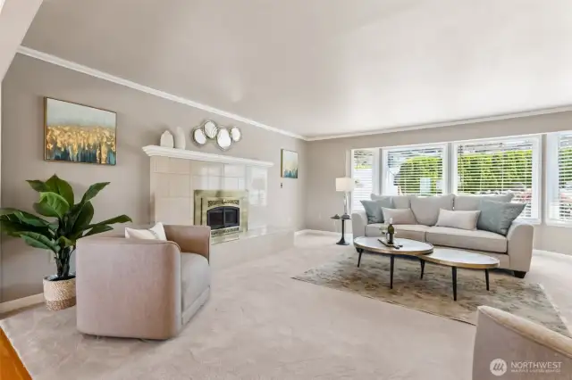 Everywhere you look the daylight shines in! Warm, neutral colors - interior paint, new carpeting!