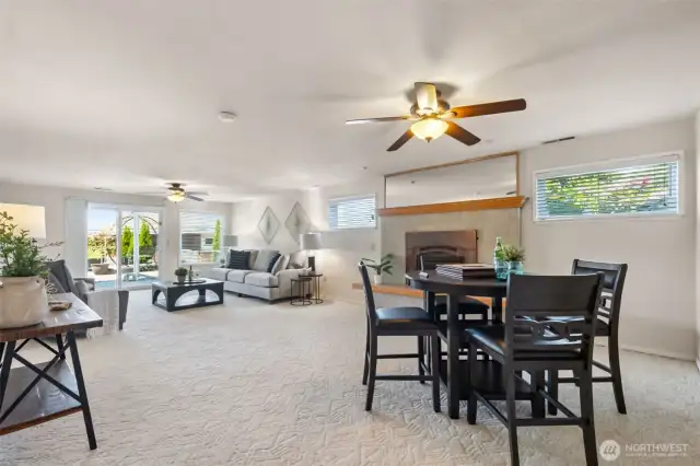 Welcome to the lower level -- that is bright & open with great daylight thanks to all the windows!