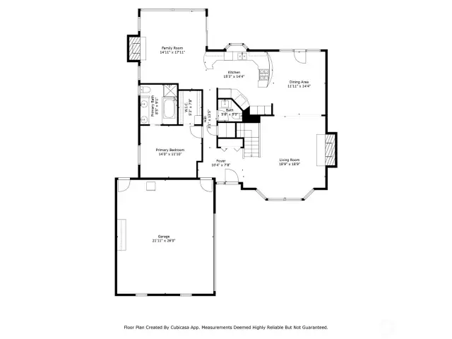 Main level floor plan