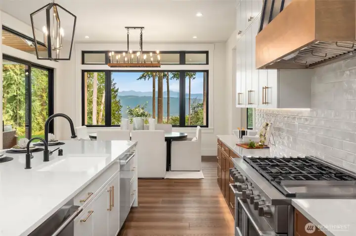 enjoy the view while you cook and do the dishes.