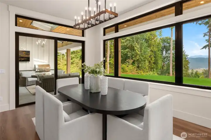 dining area with a view.