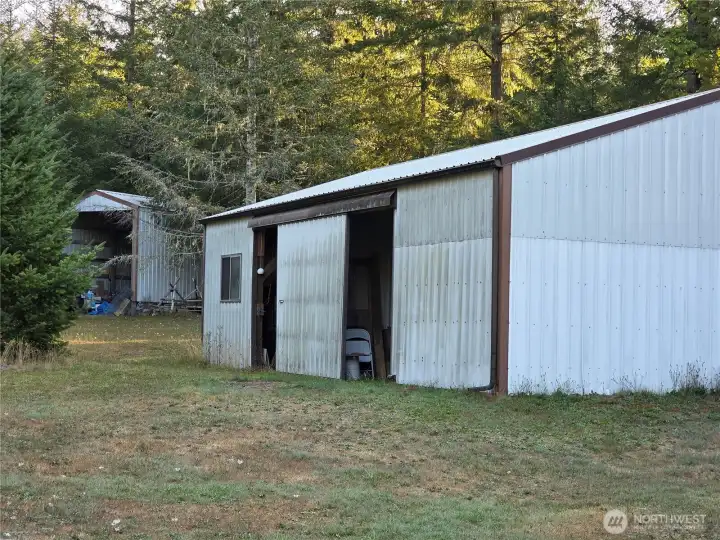 Shop with RV garage in distance