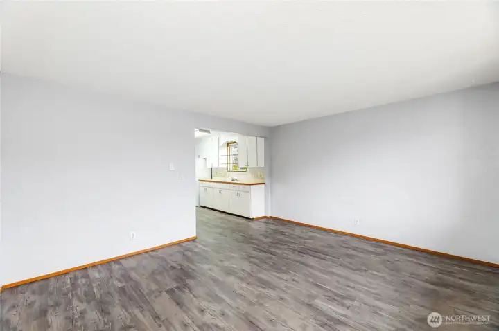 Living room/ facing kitchen area