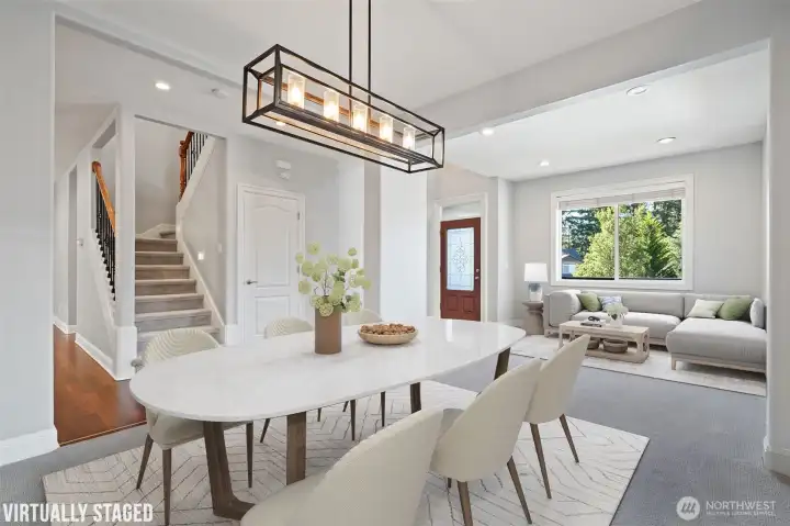 Virtually Staged - Living and Dining Rooms