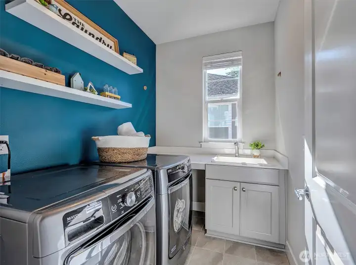 Laundry Room with utility sink - upstairs