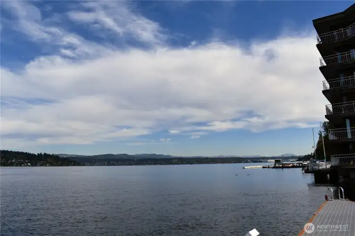 View from the end of the dock