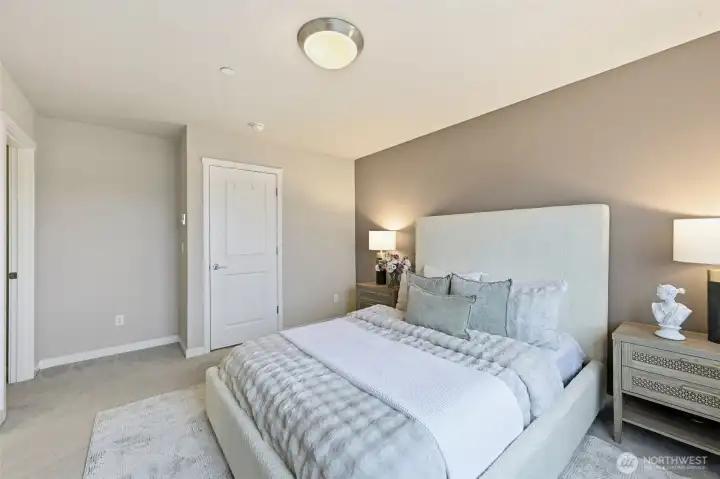 East facing primary Bedroom.