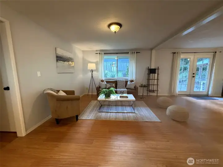 Family room, open to the kitchen