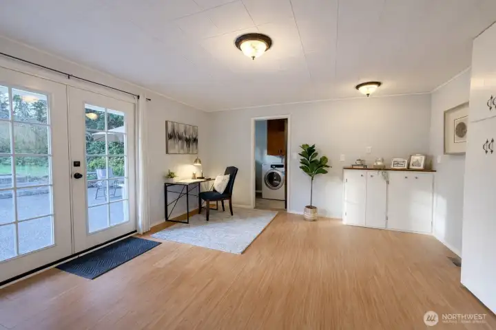 Family room from another view, a great spot for an office area