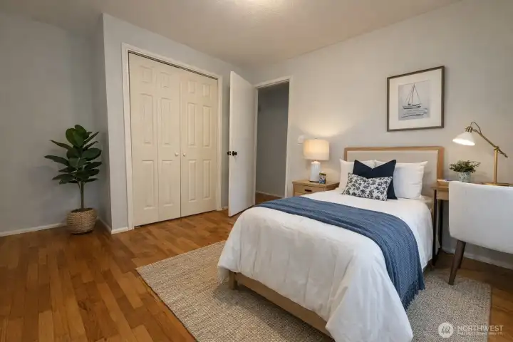 virtually staged 2nd bedroom