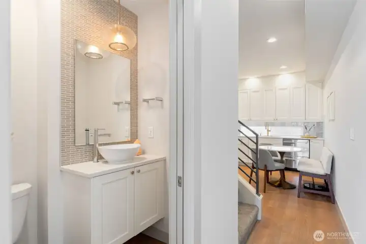 Main floor powder bathroom