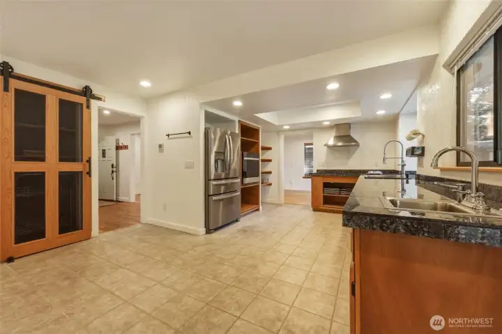 Large bright kitchen