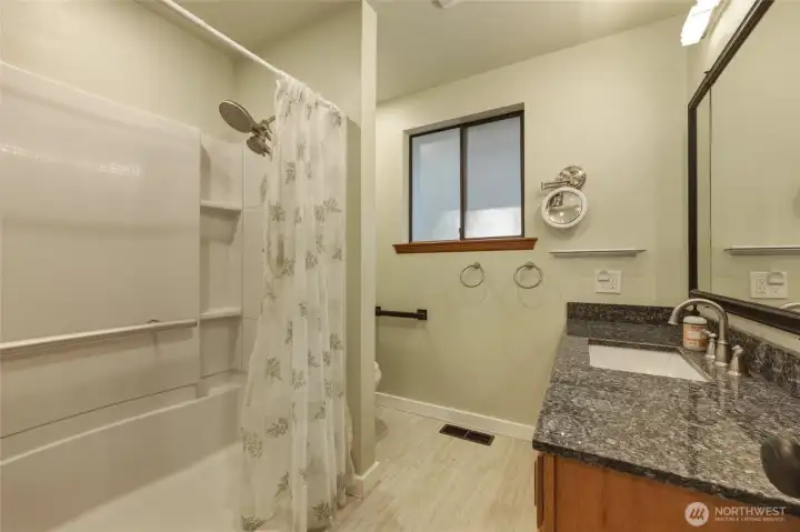 3/4 bath off 2nd floor primary bedroom