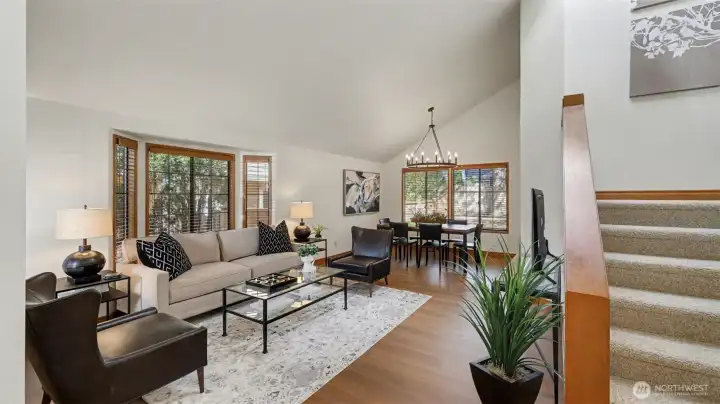 The home has excellent natural light on both floors.