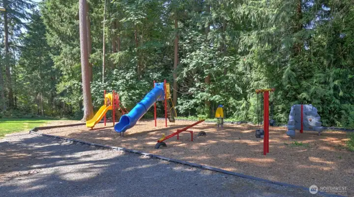 This park is located at the end of the cul de sac and across the street.