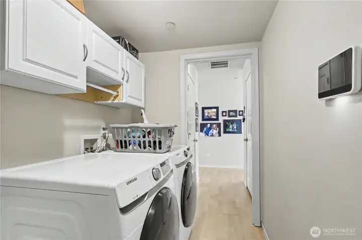 Laundry room off the garage.