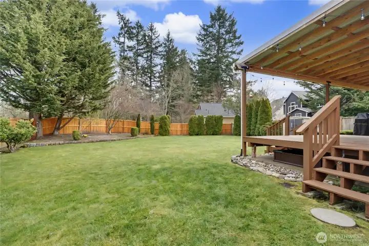 Spacious yard for kids and pets!