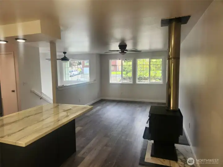 Kitchen looking into Familyroom