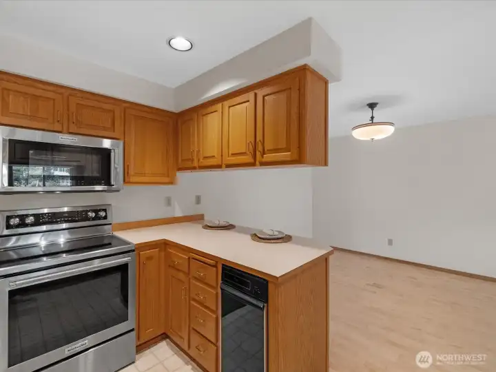 Kitchen into the Dining room