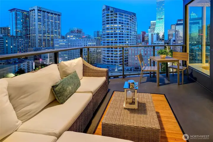 large private balcony -and you can have a propane bbq