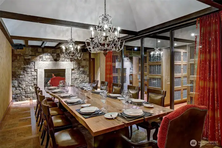 wine cave-full caterers kitchen on floor 2