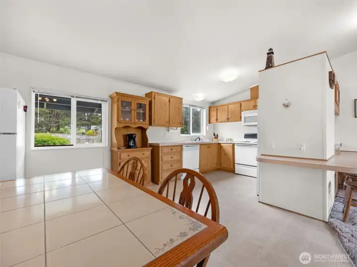 Bright kitchen and dining area with easy access to the main living spaces.