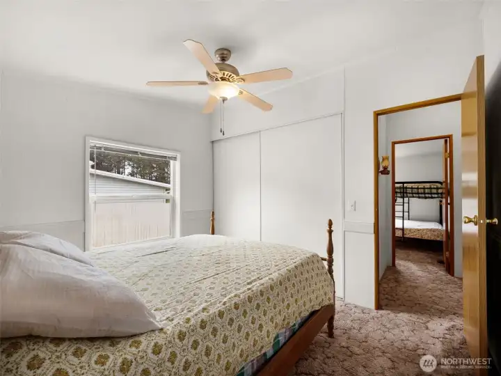 Alternate third bedroom view showcasing closet space and natural light.
