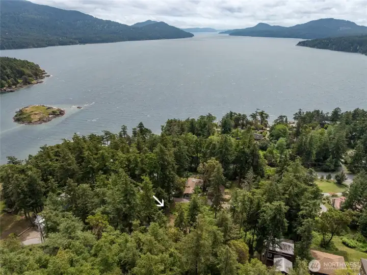 Looking south to Fishing Bay and East Sound Looking south to Fishing Bay and East Sound