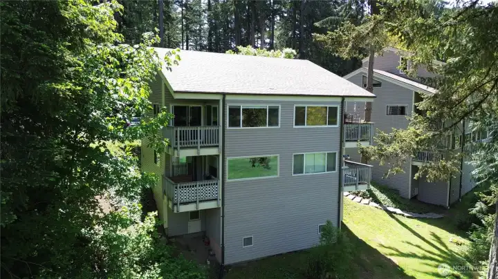 Rear of the Unit - which is located on the lower left - with views to the 18th green. Rear of the Unit - which is located on the lower left - with views to the 18th green.