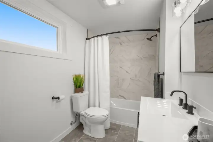 Updated full bath upstairs