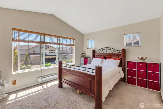 Master suite with walk-in closet