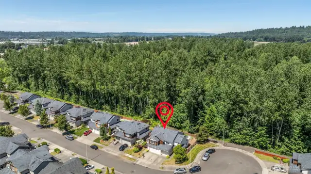 Property backs in greenbelt and walking trails behind the property