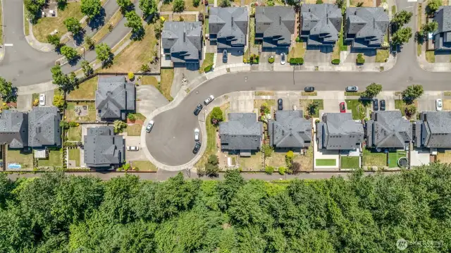 Walking trails behind property