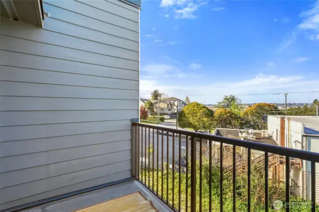 Enjoy beautiful views and fresh air from your private balcony.