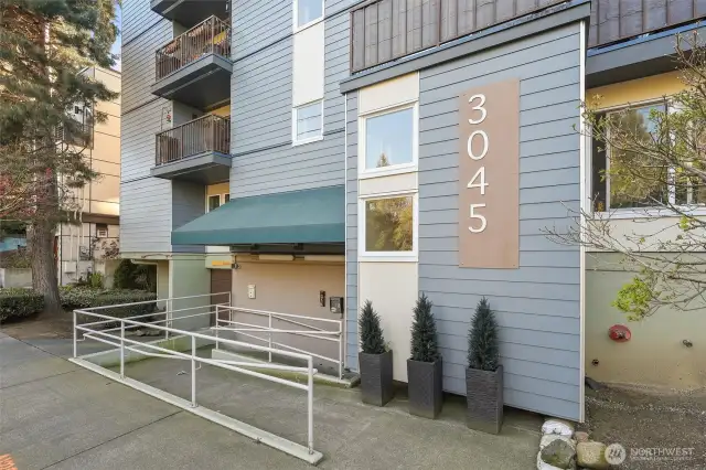 Moving made easy with an accessible entrance.
