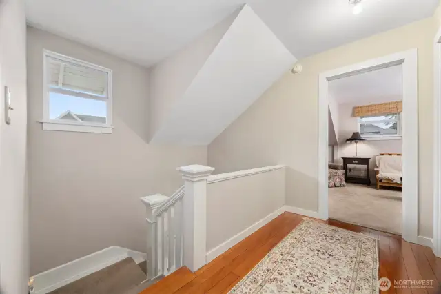 The bedrooms area all upstairs along with a full bath.