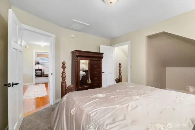 The second bedroom is adjacent to the full bath.