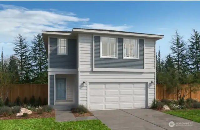 Digital rendering of model home
