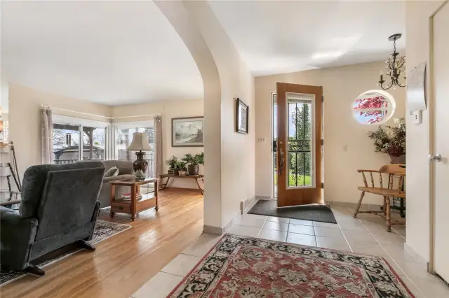 Foyer and Living Room on Left