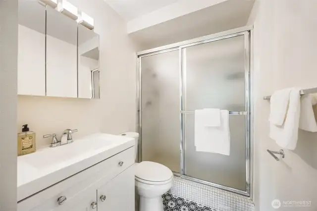Primary bathroom.